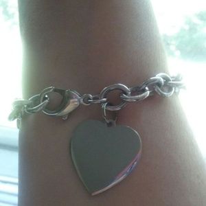Lia Sophia Sheila Dale 8" Bracelet Dangling Heart